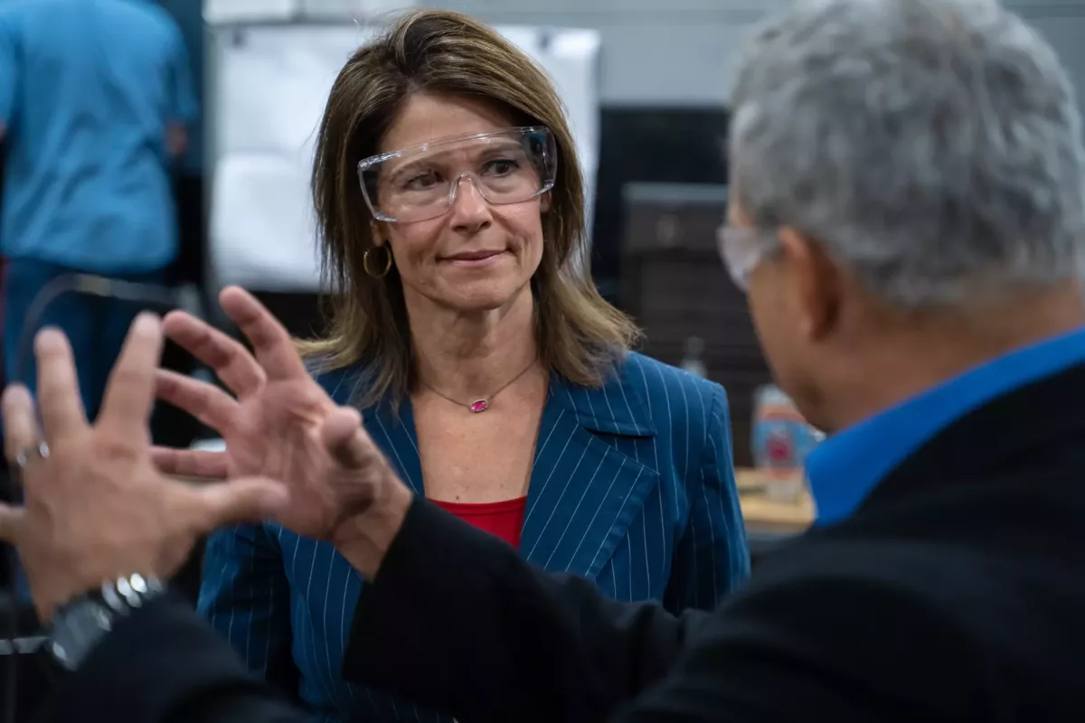 Congresswoman Cheri Bustos Gets Hands-On with CNC Machining at AME