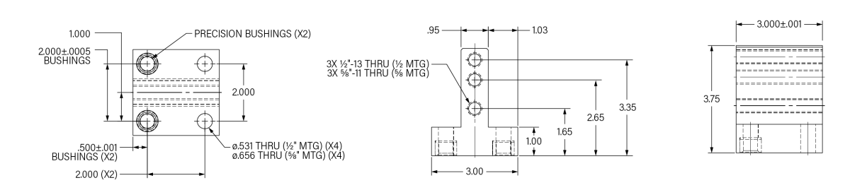 Fixed Stop Clamping Assembly Drawing