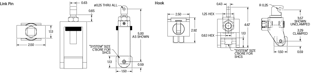 Chain/Cable Clamp Drawing