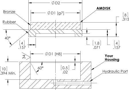 Hydraulic Clamp Disks Drawing