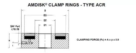 Hydraulic Clamp Rings Drawing