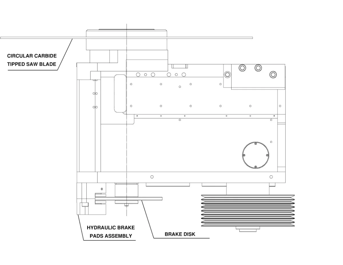 Figure 1&nbsp;- Head (Gear Box) with disk brake to eliminate backlash and reduce the effect of windup.