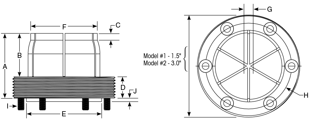Concentric OD Clamps Drawing