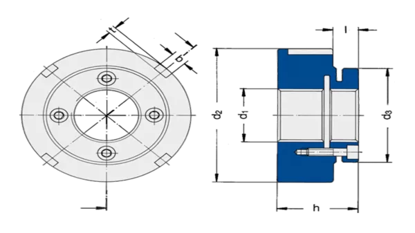 MSW - Heavy Duty Locknuts Drawing