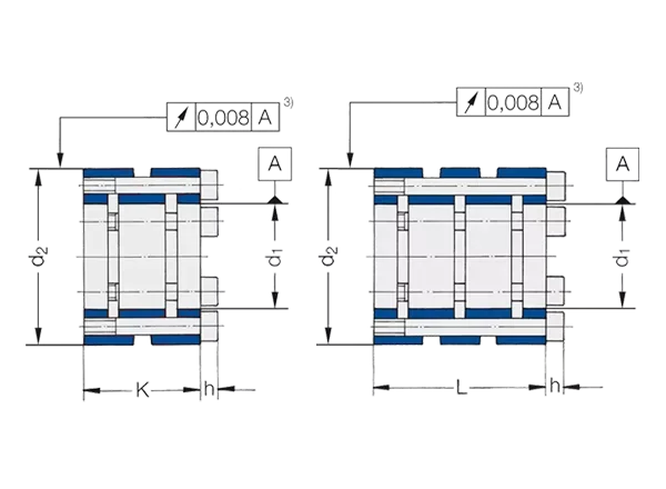 DSK/DSL - Integrated Clamp Screws Drawing