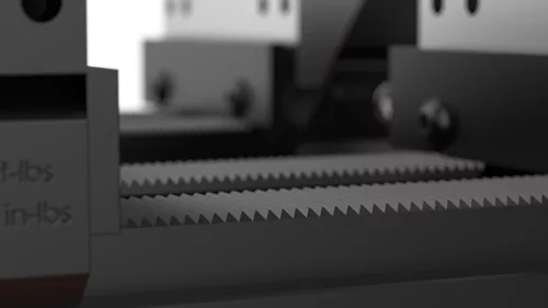he 2mm serrated teeth allow for clamping jaws to accommodate a more precise clamping position